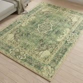 Washable Area Rugs for Living Room, Bedroom & Dining Room – Modern Soft Low Pile Non Slip Carpet – Pet Friendly Waterproof Foldable Rugs for Home