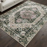 Washable Area Rugs for Living Room, Bedroom & Dining Room – Modern Soft Low Pile Non Slip Carpet – Pet Friendly Waterproof Foldable Rugs for Home
