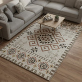 Washable Area Rugs for Living Room, Bedroom & Dining Room – Modern Soft Low Pile Non Slip Carpet – Pet Friendly Waterproof Foldable Rugs for Home