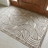 Washable Area Rugs for Living Room, Bedroom & Dining Room – Modern Soft Low Pile Non Slip Carpet – Pet Friendly Waterproof Foldable Rugs for Home