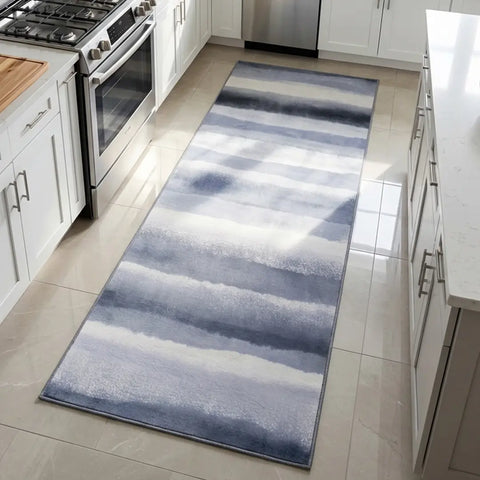 Washable Area Rugs for Living Room, Bedroom & Dining Room – Modern Soft Low Pile Non Slip Carpet – Pet Friendly Waterproof Foldable Rugs for Home
