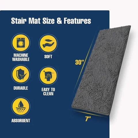 Muddy Mat® — Stair Treads for Dogs Grid Pattern