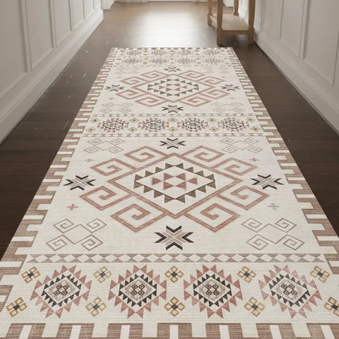 Washable Area Rugs for Living Room, Bedroom & Dining Room – Modern Soft Low Pile Non Slip Carpet – Pet Friendly Waterproof Foldable Rugs for Home