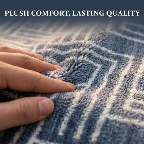 Washable Area Rugs for Living Room, Bedroom & Dining Room – Modern Soft Low Pile Non Slip Carpet – Pet Friendly Waterproof Foldable Rugs for Home