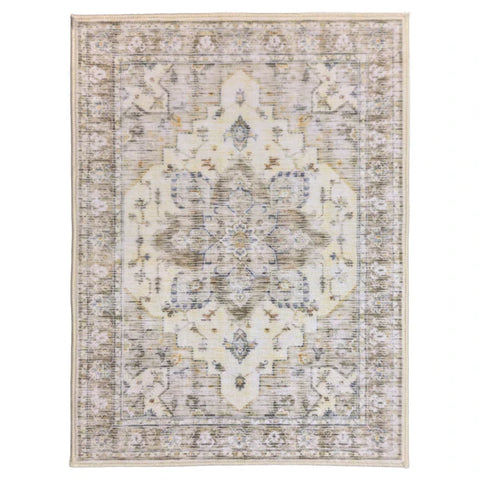 Washable Area Rugs for Living Room, Bedroom & Dining Room – Modern Soft Low Pile Non Slip Carpet – Pet Friendly Waterproof Foldable Rugs for Home