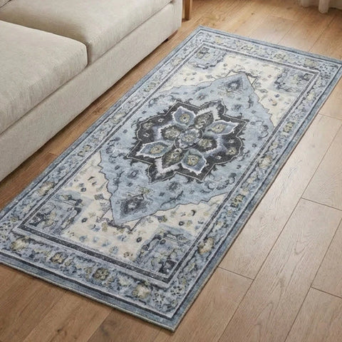 Washable Area Rugs for Living Room, Bedroom & Dining Room – Modern Soft Low Pile Non Slip Carpet – Pet Friendly Waterproof Foldable Rugs for Home