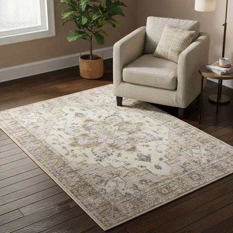 Washable Area Rugs for Living Room, Bedroom & Dining Room – Modern Soft Low Pile Non Slip Carpet – Pet Friendly Waterproof Foldable Rugs for Home