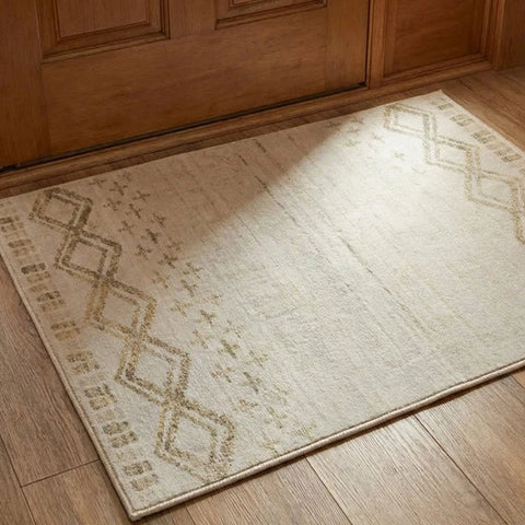 Washable Area Rugs for Living Room, Bedroom & Dining Room – Modern Soft Low Pile Non Slip Carpet – Pet Friendly Waterproof Foldable Rugs for Home