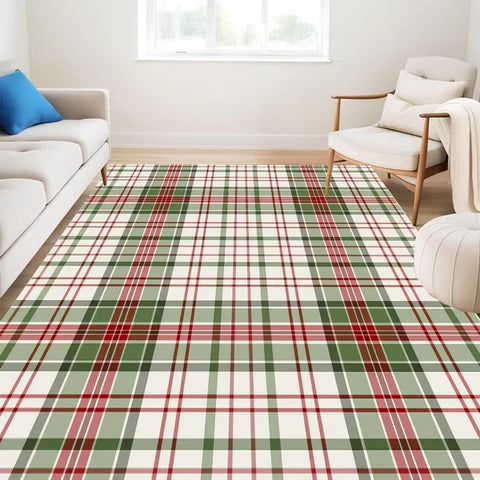 Washable Area Rugs for Living Room, Bedroom & Dining Room – Modern Soft Low Pile Non Slip Carpet – Pet Friendly Waterproof Foldable Rugs for Home