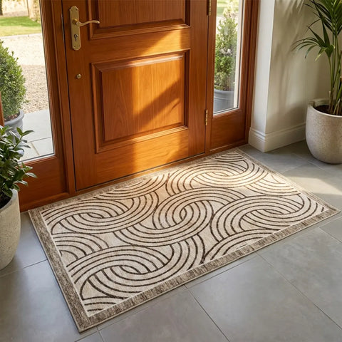 Washable Area Rugs for Living Room, Bedroom & Dining Room – Modern Soft Low Pile Non Slip Carpet – Pet Friendly Waterproof Foldable Rugs for Home