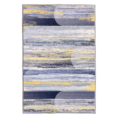Washable Area Rugs for Living Room, Bedroom & Dining Room – Modern Soft Low Pile Non Slip Carpet – Pet Friendly Waterproof Foldable Rugs for Home