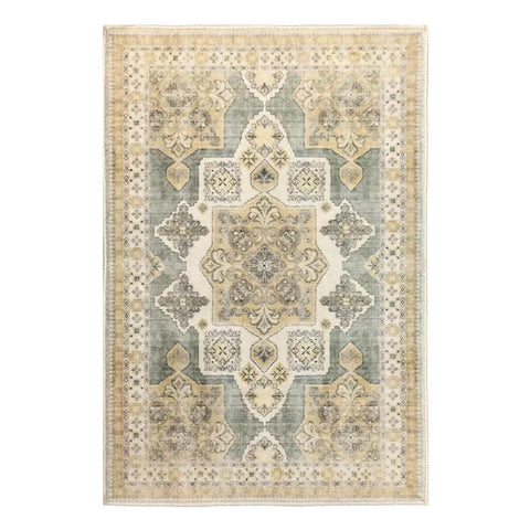 Washable Area Rugs for Living Room, Bedroom & Dining Room – Modern Soft Low Pile Non Slip Carpet – Pet Friendly Waterproof Foldable Rugs for Home