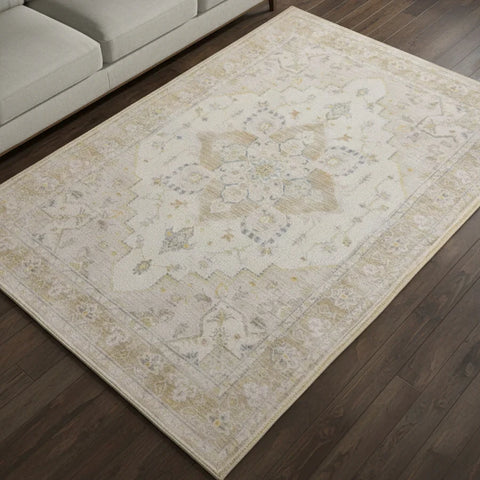 Washable Area Rugs for Living Room, Bedroom & Dining Room – Modern Soft Low Pile Non Slip Carpet – Pet Friendly Waterproof Foldable Rugs for Home